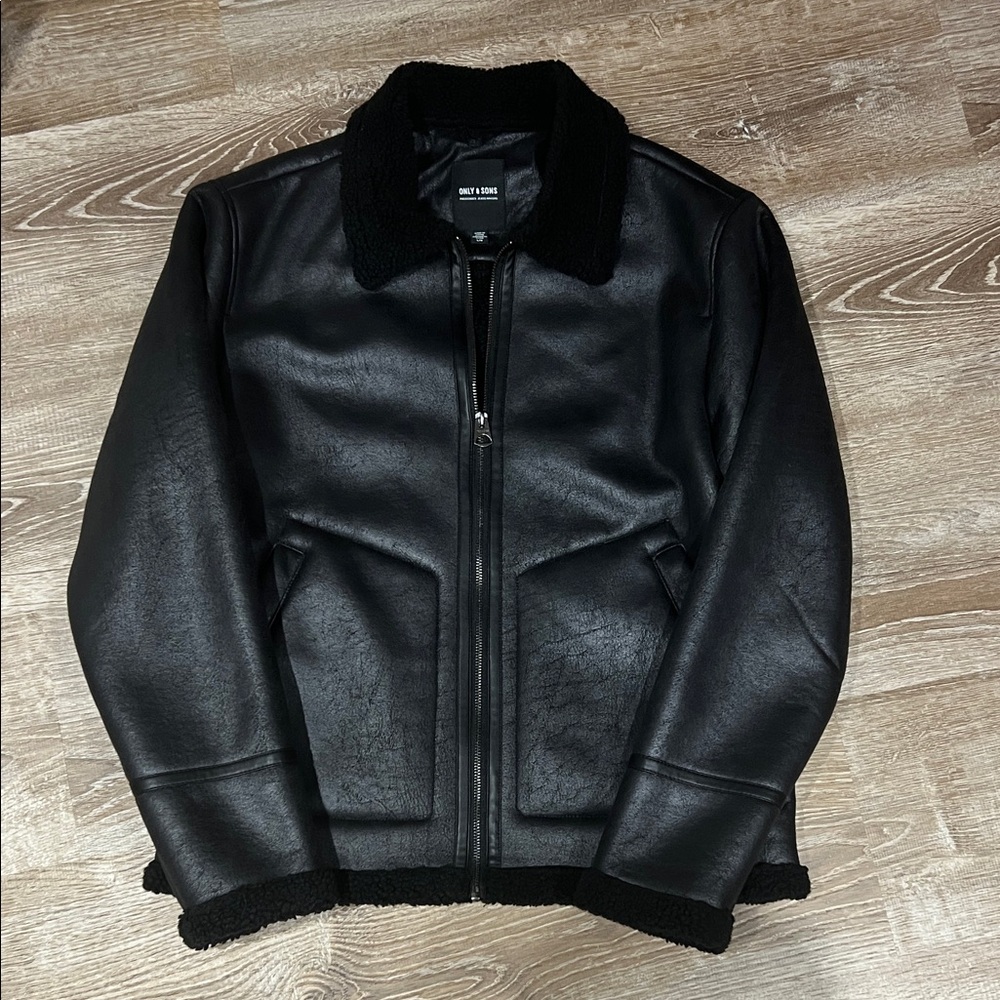 ONLY & SONS Black Bomber Jacket